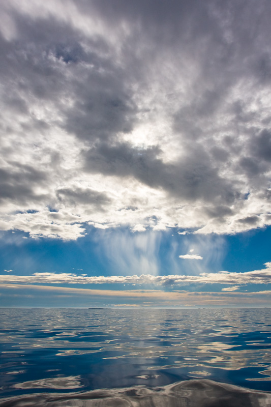 Reflection Of Clouds On Ocean